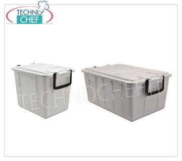 Cassette boxes with lids Stackable box with lid, HORECA, Lt.20, Cm.28x38, H.29,6