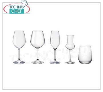 Glasses for the Table - complete coordinated series FLUTE GLASS, BORMIOLI ROCCO, Restaurant Cristallino Collection