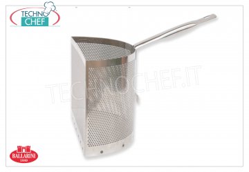 Ballarini Professionale - 1/2 STAINLESS STEEL BASKET, for 2 Baskets Pasta Cookers Mod. 9035, Series 9200 1/2 stainless steel basket in micro-perforated sheet metal, Series 9200, diameter 360 mm, H 230 mm, for pasta cooker 2 baskets Mod. 9035.36.