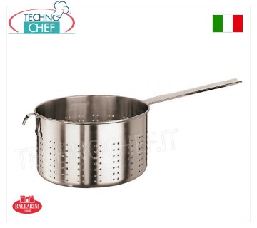 Ballarini Professionale - CYLINDRICAL DOUGH WARMER 1 handle in 18/10 STAINLESS STEEL, 9200 Series CYLINDRICAL DOUGH WARMER 1 handle, 9000 SERIES, in 18/10 STAINLESS STEEL, diameter 200 mm, high 120 mm