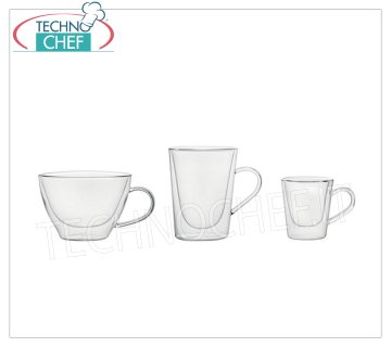 Glass coffee - cappuccino cups COFFEE CUP, LUIGI BORMIOLI, Duos Thermal Collection