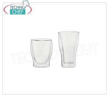 Glass coffee - cappuccino cups GLASS, LUIGI BORMIOLI, Duos Thermal Collection