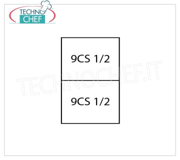 TECHNOCHEF - Set 2 Baskets 1/2 for pasta cooker, Mod.9CP2 Set 2 Baskets 1/2 for Pasta Cooker Line 900