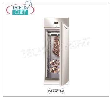 MEAT STAINING CABINET in stainless steel 304, 1 door, Temp. -2 ° / + 10 ° C, mod. STG MEAT 700 STAINLESS STEEL 304 Meat Aging CABINET, 1 DOOR, Gas R 452a, Temp. -2 ° / + 10 ° C, Capacity Kg. 150, Dim.mm 750x850x2080h