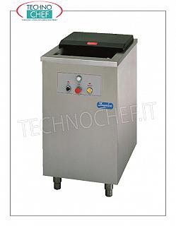 Continuous Charge Waste Disposers on Mobile Continuous charge waste disposer with control panel, production capacity Kg/h 300, V.400/3, Kw.3,00, Weight 132 Kg, dim.mm.500x700x940h