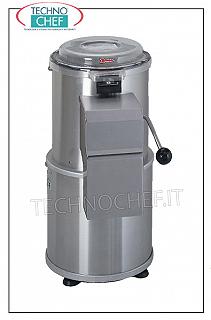 Potato peeler Stainless steel potato peeler, production capacity 200 Kg/h, potato load 5 Kg, V.400/3, Kw.0,37, Weight 39 Kg, dim.mm.350x550x700h