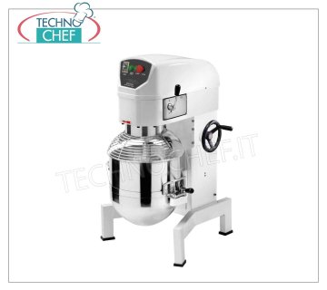30 lt Professional Planetary Mixer, APS Line, Mod.APS30 30 lt professional planetary mixer, APS Line, with bowl, whisk, spatula and hook in stainless steel, 3 speeds, V.400/3, Kw.1,3, Weight 130 Kg, dim.mm.675x590x1095h