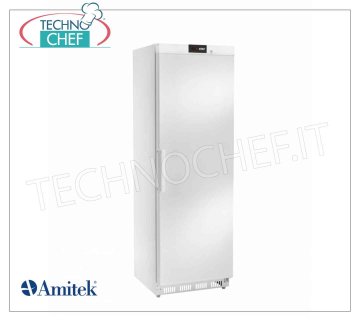 Amitek - 1 Door Refrigerated Cabinet, lt.350, Static, Temp.0°/+ 8°C, Class C, mod. AKD400R 1 Door Refrigerator Cabinet, Professional, external structure in white sheet metal, internal part in ABS, lt. 360, Temp. 0°/+8°C, ECOLOGICAL in Class C, Gas R600a, Static with internal fan, V.230/1, Kw.0,130, Weight 69 Kg, dim.mm.600x600x1855h