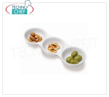 STARTER 3 COMPARTMENTS, FINGER FOOD, Party Collection, Cm.23, Brand TOGNANA 3 COMPARTMENT STARTER, Party Collection, Cm.23, Brand TOGNANA - Can be purchased in packs of 6 pieces