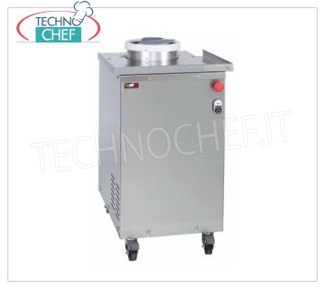 Dough rounder: Pizza, Piadina, Bread, loaves from 30 to 300 gr, automatic Professional Dough rounder for Pizza, Piadina, Bread, works pieces from 30 to 300 gr, TEFLON-coated aluminum auger, V, 380/3 - Kw 0,37, Weight Kg. 47 - dim. cm 39x44x74h