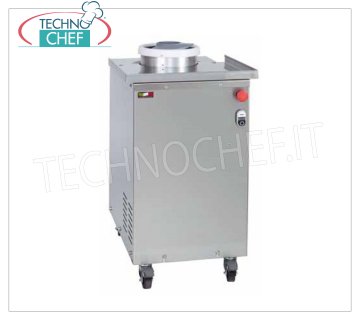 Dough rounder: Pizza, Piadina, Bread, loaves from 30 to 300 g, professional automatic Rounder for Pizza, Piadina and Bread Doughs, processes pieces from 30 to 300 g, TEFLON-COATED aluminum auger, V, 380/3 - Kw 0.37, Weight 47 Kg - dim. 39x44x74h cm