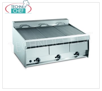 GRILL VAPOR GAS TOP version, 3 Modules - ARRIS - 900 SERIES - Request a Quote GRILL VAPOR GAS TOP version, 3 MODULES with independent controls with 1155x670 mm COOKING ZONE, complete with rod grill, thermal power 39.0 kw, Weight 137 Kg, dim.mm.1195x900x440h