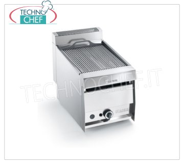 GRILL VAPOR GAS TOP version, 1 Module - ARRIS - 700 Series - Request a Quote GRILL VAPOR GAS TOP version, 1 module with 1 COOKING ZONE measuring 390x470 mm, complete with rod grill, thermal power 10.5 kw, Weight 50 Kg, dim.mm.420x700x440h