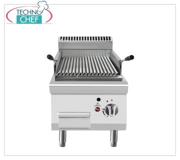 Technochef - COUNTER LAVA STONE GRILL, Kw.7,00 COUNTER LAVA STONE GRILL, Line 700, thermal power 7.00 Kw, dim.mm.400x700x547h