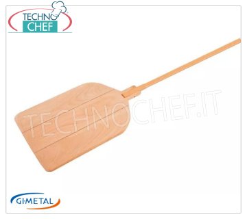 Gi.Metal - Wooden pizza shovel by the metre, Vintage Line, cm.40x60 - mod.B-4060 Wooden pizza shovel by the metre, Vintage Line, dim.mm.400x600, handle length 1370 mm.