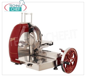 BERKEL - Flywheel slicer Mod.B116 , blade Ø 370 mm, Red flywheel manual slicer, with blade diameter mm 370, Weight 80 Kg, dim.mm.960x780x720h