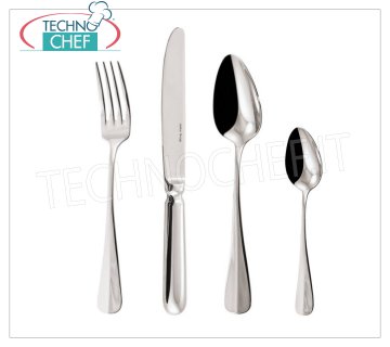 ARTHUR KRUPP - PADERNO, Cutlery in 18/10 steel BAGUETTE Line, Silver finish, for catering TABLE SPOON, Baguette Line, 18/10 stainless steel, SILVER finish - Item sold in single pieces