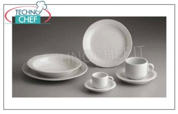 TOGNANA - BASIC Porcelain Collection - Restaurant Plates FLAT PLATE, Basic White Collection, 25 cm., TOGNANA brand - Available for purchase in a pack of 12 pieces