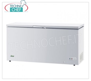 Forcar - FREEZE to POZZO, lt.560, Temp. -18°C., Class A+, mod.G-BD650 Horizontal chest freezer, ECO Line, exterior in white painted steel, capacity lt.560, temperature -18° C., static refrigeration, ECOLOGICAL in Class A+, Gas R600a, V.230/1, Kw.0,091, Weight 66 Kg , dim.mm.1805x750x850h
