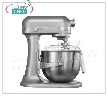 KITCHENAID -  Planetaria Professionale HEAVY DUTY da lt 6,9 - Robot da cucina-Silver - Mod. K7S KITCHENAID planetary mixer, HEAVY DUTY line, SILVER colour, with 6.9 lt. stainless steel bowl, V 230/1, Kw 0.500, Weight 12 Kg, dim.mm.338x371x417h