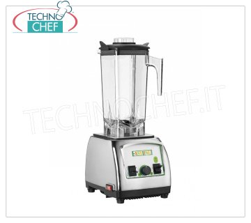 EASYLINE - Technochef, Professional Blender lt.2, Mod.BL020B Blender, EASYLINE-FIMAR, made of chromed plastic with transparent lexan glass, capacity lt.2, adjustable speed, V.230 / 1, Kw.1.5, dim.mm.190x220x490h