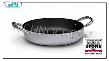 Ballarini - SAUCEPAN 2 handles in NON-STICK Aluminum 3 mm thick, Professional NON-STICK PAN 2 handles, SERIES 2000, in ALUMINUM ALLOY, diameter mm. 200, high mm. 55