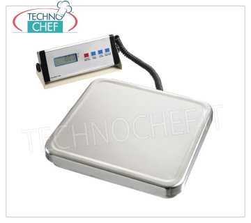 Technochef - DIGITAL ELECTRONIC SCALE 60 Kg, Mod.A300068 Electronic digital table scale with mobile display, max capacity 60 Kg, division 20 gr, dim.mm.310x300x50h