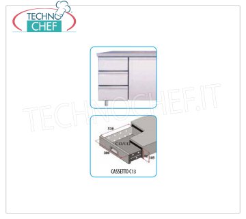 TECHNOCHEF - 3-drawer set, Mod.C13-FC