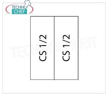 TECHNOCHEF - Set of 2 1/2 Baskets for Pasta Cooker, Mod.C2
