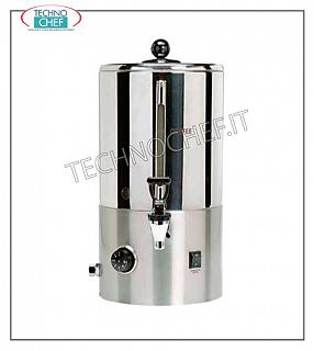 Hot breakfast drinks dispensers Machine for the production of filtered coffee and tea, automatic in 18/10 stainless steel, yield 3 lt/hour, V230/1, Kw.1.5, dim.mm.345 x 400 x 560 h