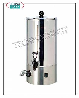 Hot water producers for drinks Bain-marie container 5 l - 25 cups of 200 cc., V 230/1, Kw 0.9, mm 296x390x473 h, weight 5 Kg.