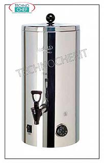 Hot drink dispensers before breakfast Thermal container for maintenance and distribution of beverages in 18/10 stainless steel, capacity lt.5, dim.mm.203 x 330 x 442 h