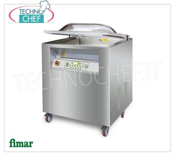 Professional vacuum chamber machine, 2 sealing bars 70 cm, chamber 72x57x22h cm, CAM 700C TOP DIGITAL VACUUM PACKAGING MACHINE PROGRAMMABLE on MOBILE, Brand FIMAR, TOP Line, CHAMBER mm.720x570x220h, 2 SEALING BARS 700 mm, VACUUM PUMP 40 m³ / h, V.230 / 1-400 / 3 + N, Kw .1,5, Weight 160 Kg, dim.mm.840x680x1050h