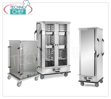 Regeneration and hot holding mobile food cabinets 