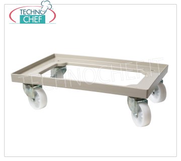Trolley for Loaf-Dough Pizza Boxes 60x40 cm, mod. CA60x40 ABS trolley for Pizza roll boxes 60x40 cm, maximum load 250 Kg, dim.mm.600x400x165