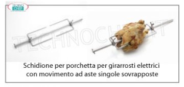 Skewer for PORCHETTA suitable for rotisserie mod. E-30P-S5 Skewer for Porchetta suitable for Rotisserie Mod. E-30P-S5, Useful Cooking Size cm 89.5
