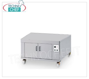 Stainless steel front leavening cell Stainless steel front leavening cell for pastry ovens Mod.PFA, PFD, electric heating with thermostatic control (temp.0°/+90°C), V.230/1, Kw.1, Weight 75 Kg, dim.mm.1000x1160x700h