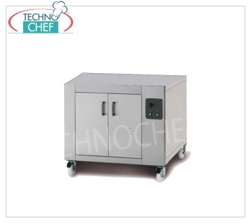 Leavening cell with stainless steel front Proofing cell for ovens Mod.EGA/I version with stainless steel front, electric heating with thermostatic control (temp.0°/+90°C), V.230/1, Kw.1.00, Weight 60 Kg, dim. mm.960x700x700h