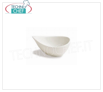DROP FINGER FOOD BOWL, Collection Mini Party Ivory, Brand TOGNANA DROP BOWL, Mini Party Collection Ivory, 11x8 cm, h.5, Brand TOGNANA - Available in packs of 8 pieces