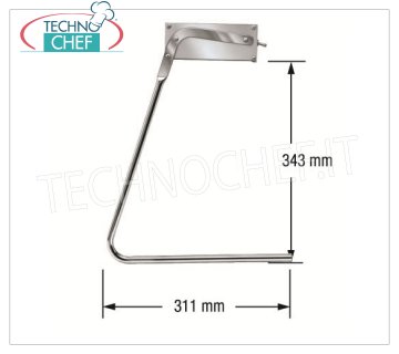 Technochef - Pair of C supports, Cod.CLHIGH Pair of C-shaped supports, dim.mm 311x343h.