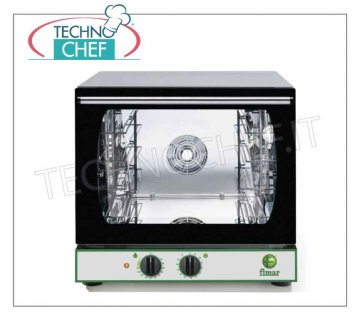 Compact Convection Oven with Humidifier, mod. CMP423M Compact convection oven with humidifier, capacity 4 trays 45x34 cm, V.230/1, 2.85 kw, dim. mm560x595x580hh