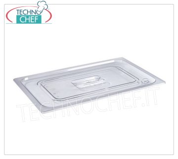Gastro-norm 1/4 polycarbonate lid Polycarbonate lid with handle for gastro-norm 1/4 bowl
