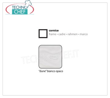 Matt White Dune Frame Frame with glass holder, matt white '' dune '' color, dimensions 600x600x7h mm