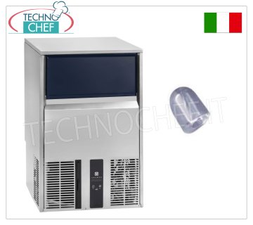 FULL CUBES ICE MAKER, 40 Kg/24 h yield, 15 Kg storage