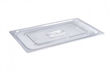 Gastro-norm polycarbonate lid 1/4 Polycarbonate lid with handle grip for gastro-norm 1/4 basin