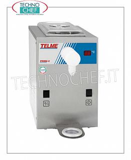TECHNOCHEF - Professional cream whipping machine, reserve capacity 2 lt, Mod.PRIMA2 Table-top MONTAPAN, RESERVE CAPACITY 2 lt with REMOVABLE TANK, HOURLY PRODUCTION: 100 lt, V. 230/1, Kw 0,3, weight kg 26, dimensions mm 250x410x400h