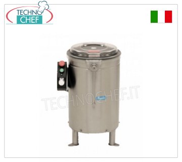 Vegetable washer-Extractor washer Stainless steel vegetable juicer, capacity 14 litres, production load 2.5 Kg, speed 520 rpm, V.400/3, Kw.0.09, Weight 25 Kg, dim.mm.460x500x670h