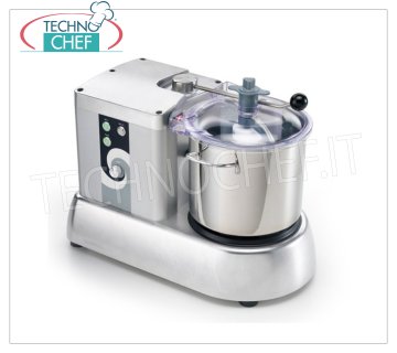 SIRMAN - Professional Cutter with tank of lt.9,4, Mod.CTRONIC9VT Professional Cutter with stainless steel tank from lt.9.4, speed variator stabilized from 600 to 2800 rpm, V.230 / 1, Kw.0.35 + 0.35, Weight 23 Kg, dim.mm.560x319x420h