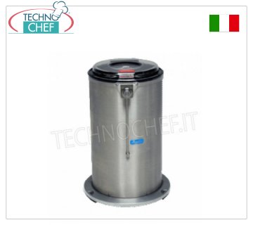 Vegetable washer-Extractor washer Stainless steel vegetable juicer, capacity 25 litres, production load 4 Kg, speed 450 rpm, V.400/3, Kw.0.15, Weight 40 Kg, dim.mm.460x500x690h