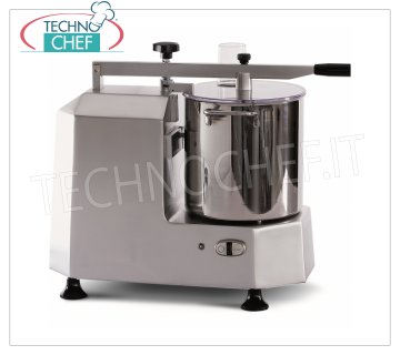 TECHNOCHEF - Professional Cutter with 8 lt bowl, Mod.C3 Professional table cutter with 8 liter bowl, 1 speed (730 rpm), V 230/1, Kw 1.15, weight 24.9 Kg, dim. mm 710x320x850h.